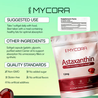 MYCORA® Astaxanthin 12mg Softgels